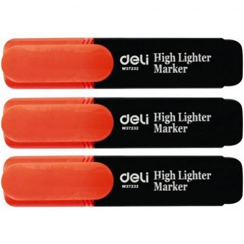Deli Highlighter Orange Pk 10  (37232)