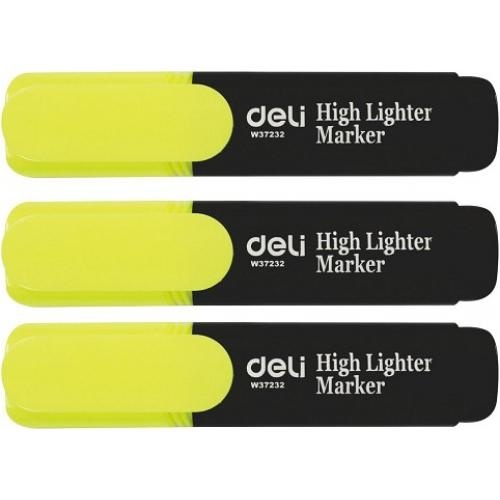 Deli Highlighter Yellow Pk 10 (S621)