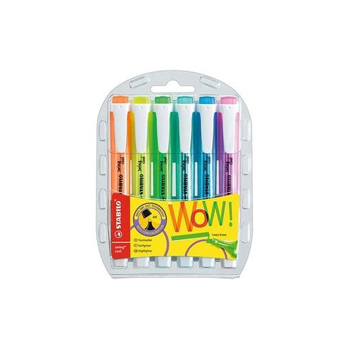 Stabilo Swing Cool Highlighter Assorted Pk 6 (275/6)