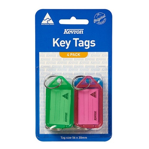 Key Tag Kevron Pack 4 (ID5PP4)