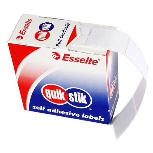 Quikstik Label Dispenser Rectangle 24x32mm White 420 labels (MR2432)