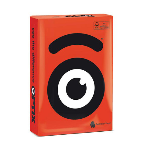 Optix Copy Paper A4 80 gsm Raza Red Ream 500