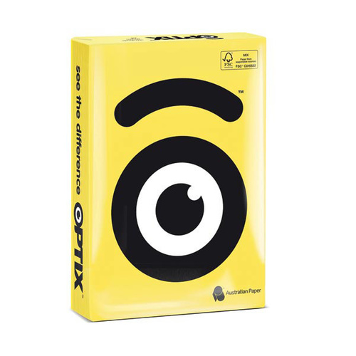 Optix Copy Paper A4 80 gsm Suni Yellow Ream 500