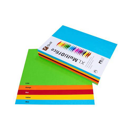 Prism Coloured Copy Paper 80Gsm A4 Brights Assorted Pk 500 