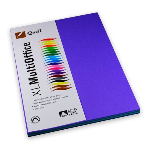 Quill Coloured Copy Paper 80 gsm A4 Lilac Pk 100 (90066)