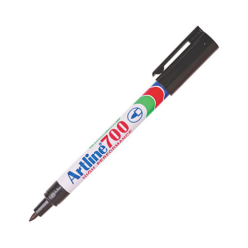 Artline 700 Permanent Marker 0.7mm Fine Bullet Black Box 12 (10502810)