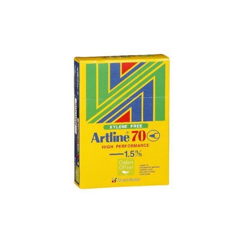 Artline 70 Permanent Marker 1.5mm Bullet Black Box 12