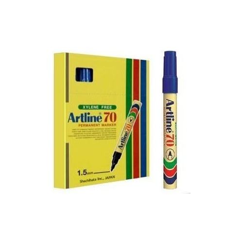 Artline 70 Permanent Marker 1.5mm Bullet Blue Box 12