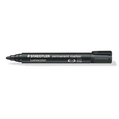Staedtler 352-9 Permanent Marker 2.0 mm Bullet Black BOX 10