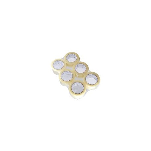 Clear Packing Tape 48mm x75m Pk 6 Rolls 