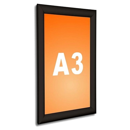 Manhattan Wall Mounted BLACK Standard Snap Frame  - A3 (10204951)