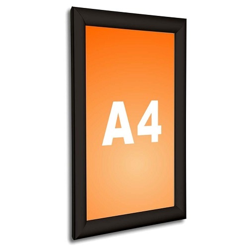 Manhattan Wall Mounted BLACK Standard Snap Frame  - A4 (9317468825443)