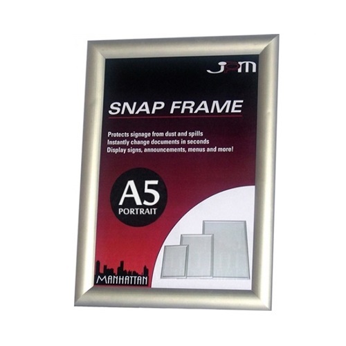 Manhattan Snap Frame A5 Silver