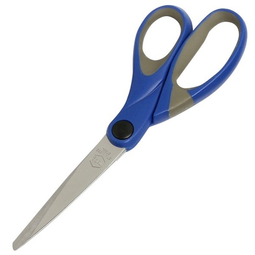 Scissors Marbig Comfort Grip No 8 210mm BLUE Handle 975430