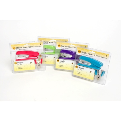 Marbig Stapler Value Pack Pink