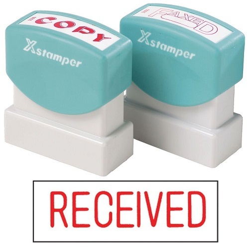 Stamp Xstamper Colour Red Title RECEIVED (1116)