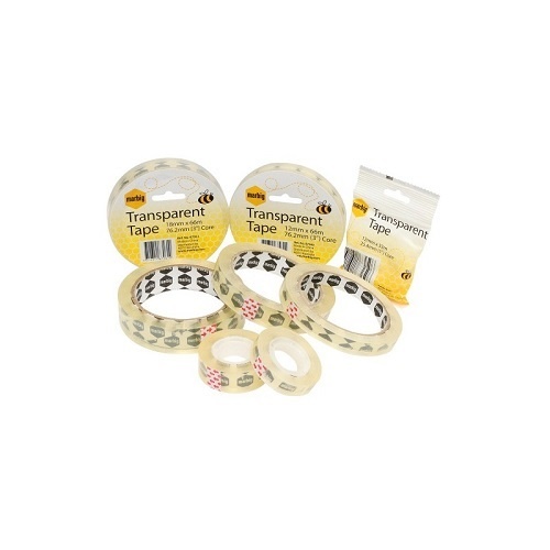 Marbig Office Tape 24mm X 66m (76.2mm core) Clear
