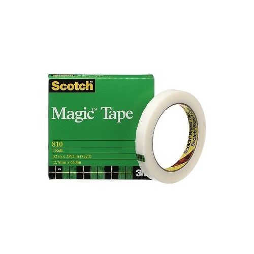 Tape 3M Scotch Magic 810 Refill 12.7mm x 66M Roll 810
