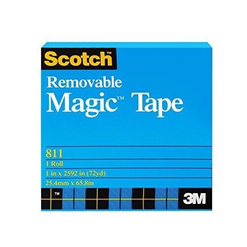 Tape 3M Scotch Magic 811 Removable 25mm x 66M Roll