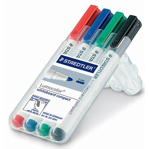 Staedtler Lumocolor 341 whiteboard Compact Pk 4 Colour (341 WP4) 