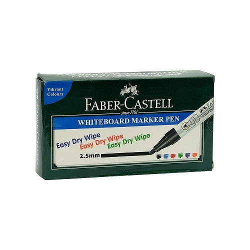 Faber-Castell Whiteboard Markers Fine Bullet Black Pk 10 (1592 99)