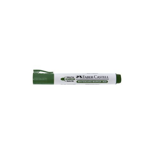 Faber-Castell Whiteboard Markers Fine Bullet Green Pk 10
