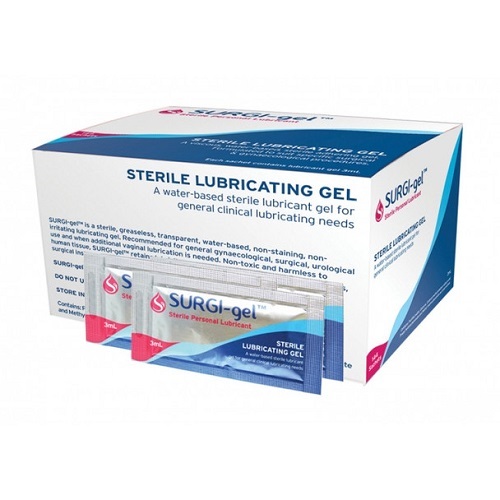 SurgiGel 3ml Sterile Lubricant Gel Sachet Box 144 (SUR03037F) 