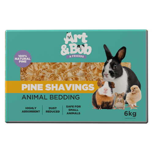 Art & Bob 6kg Pine Shavings Animal BeddingArt & Bob 6kg Pine Shavings Animal Bedding