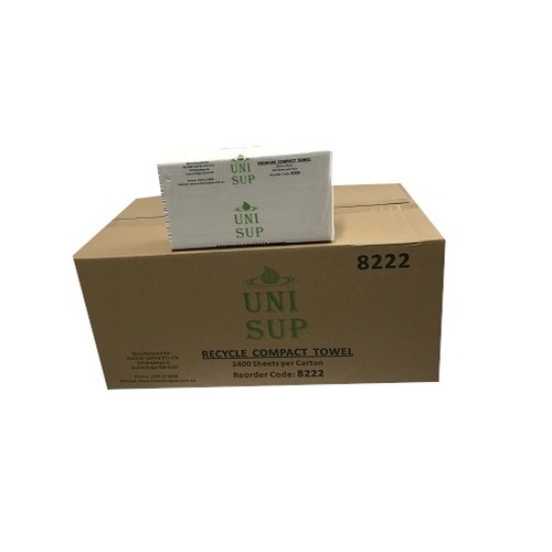 Recycle COMPACT Hand Towel  Ctn (Pk 120 x 20) (8222) 