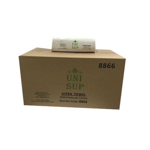 Ultra Recycle Hand Towel 24x24cm Ctn (Pk 150 x 16) (8866) 