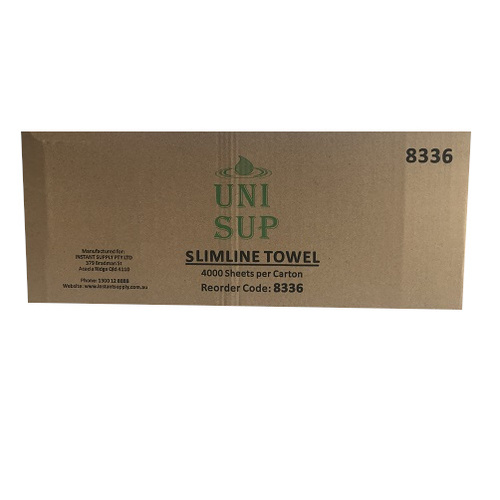 Slimline Hand Towel 23 x 22.5cm Ctn (Pk200 x 20) (8336)  (NO ETA YET)