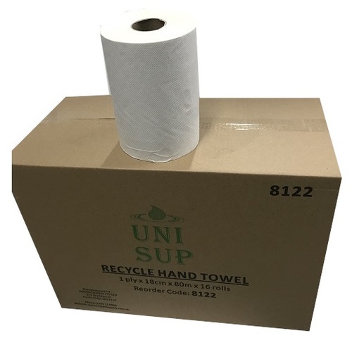 Buy 9 & Get 1 FREE Recycle Towel Roll 19ccm x 80m  (16 Rolls) (8122)