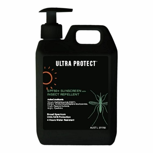 Ultra Protect Sunscreen SPF 50+ with Insect Repellent 1 Litre Pump Bottle
