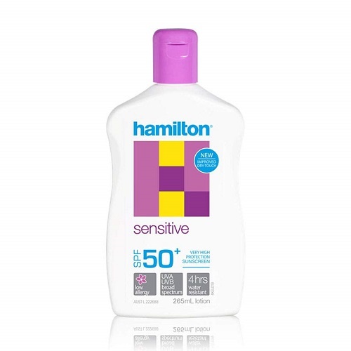 Hamilton Sensitive SPF 50+ Sunscreen 265ml