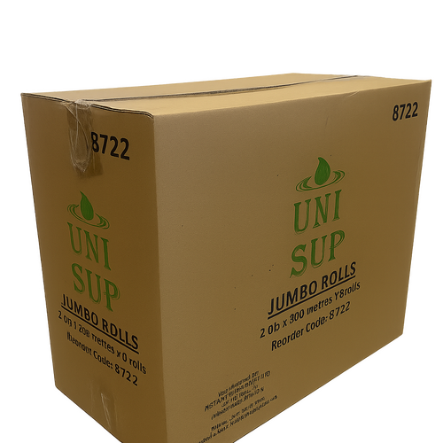 Jumbo Toilet Roll 2 Ply 300m Ctn (8 Rolls) (8722)
