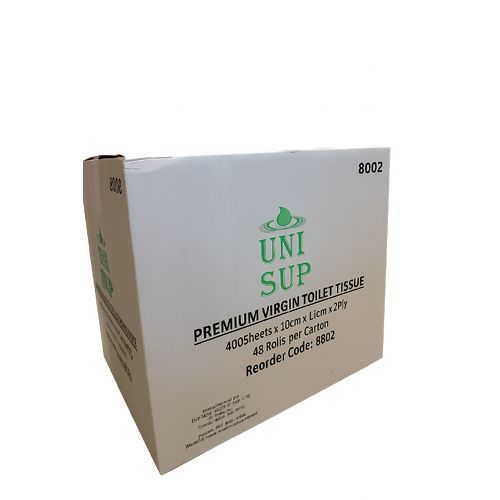 Premium Toilet Roll 2 Ply 400 sheets Ctn (48 Rolls) (8002) 