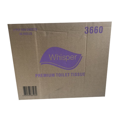 Premium Toilet Roll  2 Ply 600 sheets 2Ply (48 Rolls 3660)