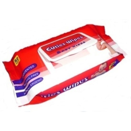 Cuties Baby Wipes Carton (pack 80 x 12)