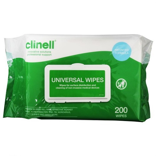 Clinell Universal Sanitising Wipes Pk200