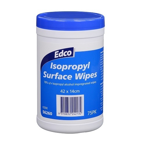 EDCO ISOPROPYL Surface Wipe Carton 12 (56260)