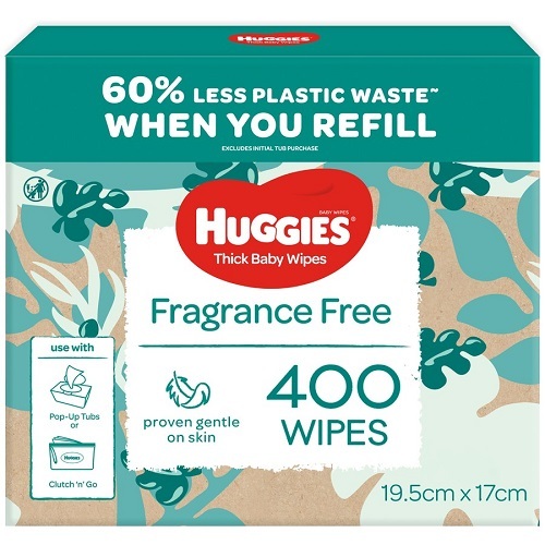 Huggies Unscented Wipes Pack 400