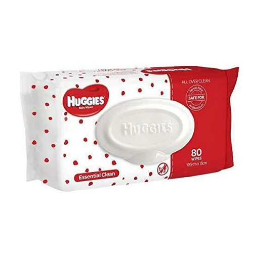 Huggies Essentials Fragrance Free Baby Wipes Carton ( 80 Pack x 6) 92799