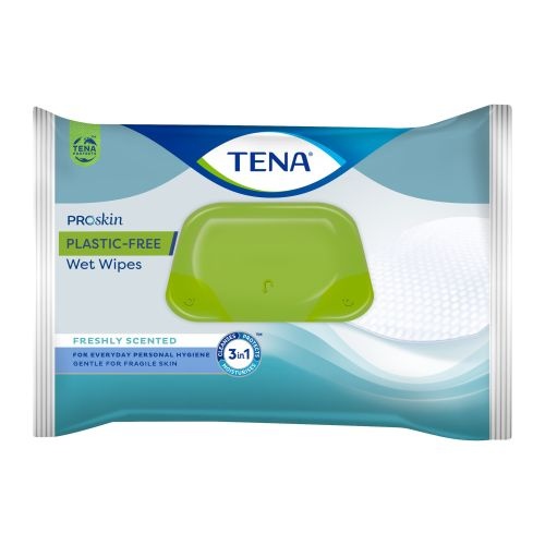 Tena Wet Wipes Plastic Free 20 x 30 Pack Carton (Pack 48 x 12) (MFC : 9766)