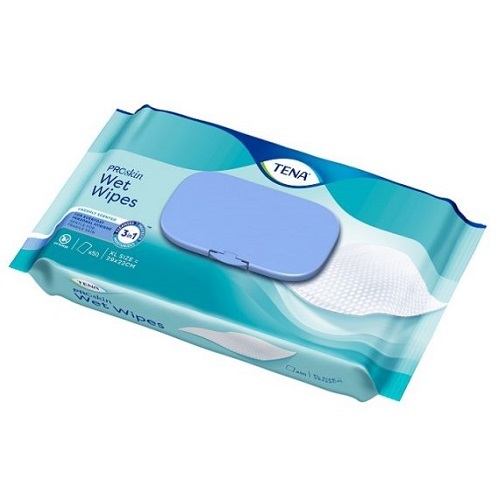 Tena Wet Wipes 20 x 30 cm Soft Pack 50 Carton ( 10 )